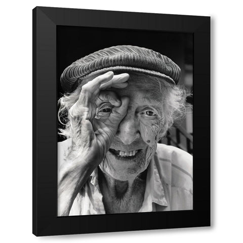 Untitled Black Modern Wood Framed Art Print by Getsadze, Zurab