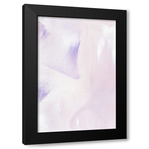 Pastel Flow No 2 Black Modern Wood Framed Art Print with Double Matting by Uplusmestudio