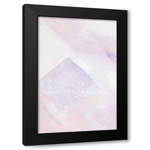 Pastel Flow No 3 Black Modern Wood Framed Art Print by Uplusmestudio