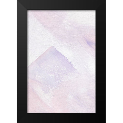 Pastel Flow No 3 Black Modern Wood Framed Art Print by Uplusmestudio