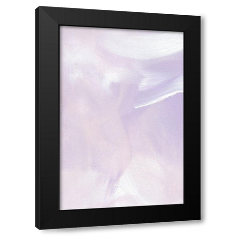 Pastel Flow No 4 Black Modern Wood Framed Art Print with Double Matting by Uplusmestudio