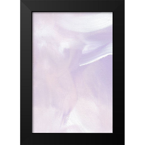 Pastel Flow No 4 Black Modern Wood Framed Art Print by Uplusmestudio