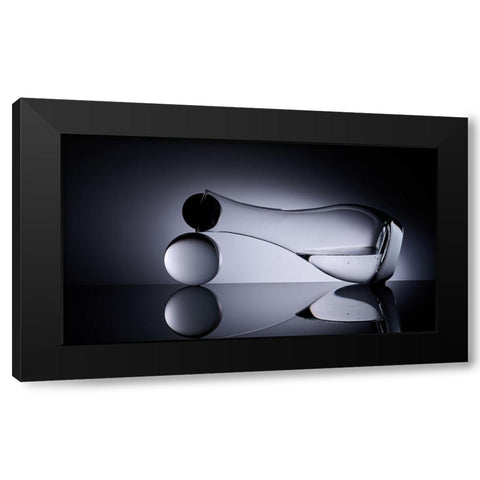 Blocked Black Modern Wood Framed Art Print by Sokac, Drazen