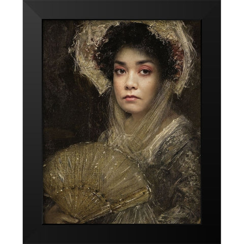 Melle Julianne Black Modern Wood Framed Art Print by Lagandre Transgressed, Thierry