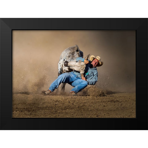 Strength Matching Black Modern Wood Framed Art Print by Yu Wu, Irene