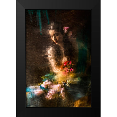 Beautiful Black Modern Wood Framed Art Print by Marjanmashhadi