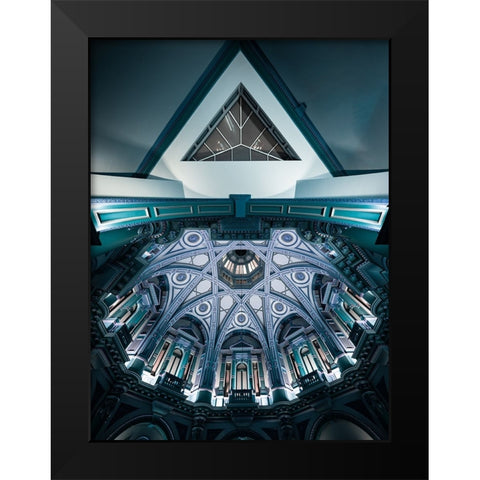 333 Black Modern Wood Framed Art Print by Chiodo, David