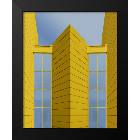 Symmetries Black Modern Wood Framed Art Print by Domont, Jois