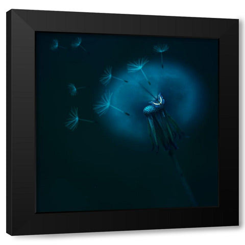 Untitled Black Modern Wood Framed Art Print by Georgieva V, Nikki