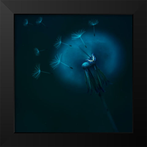 Untitled Black Modern Wood Framed Art Print by Georgieva V, Nikki