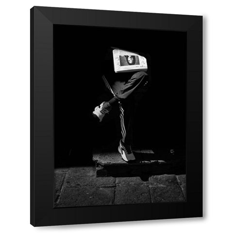 Portrait Black Modern Wood Framed Art Print with Double Matting by Domenichi, Luca