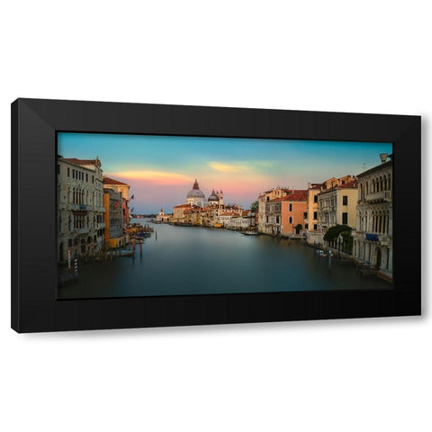 Ah-ItS Venice! Black Modern Wood Framed Art Print by Pessotto, Tommaso