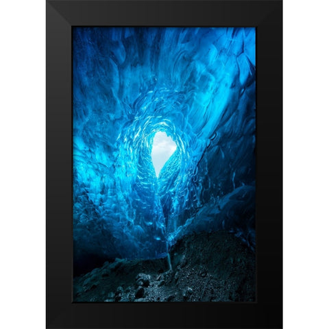 Vatnajapkull Glacier I Black Modern Wood Framed Art Print by Lopez, Bartolome