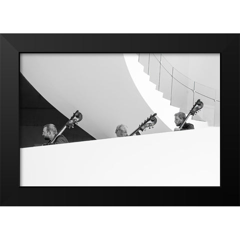 Trio Black Modern Wood Framed Art Print by Groleau, Michel