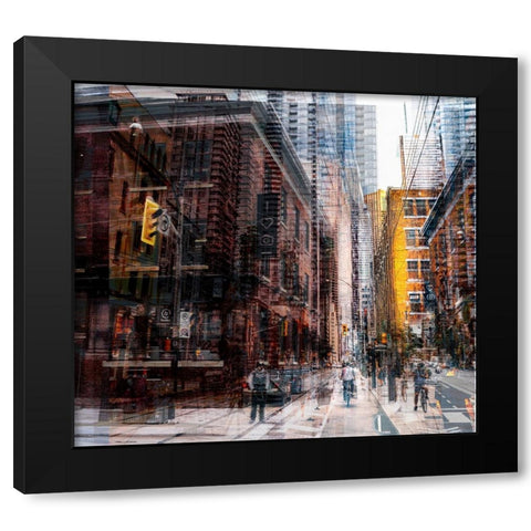 Toronto Black Modern Wood Framed Art Print by Chiriaco, Carmine
