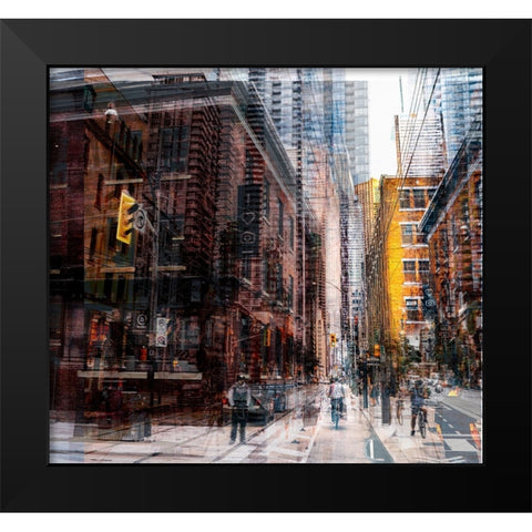 Toronto Black Modern Wood Framed Art Print by Chiriaco, Carmine
