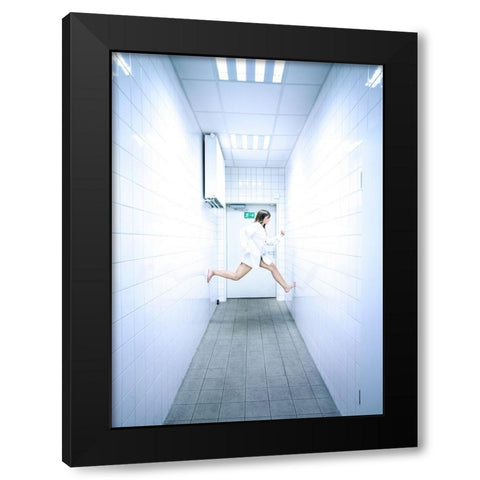 Fallow The Sign Black Modern Wood Framed Art Print with Double Matting by Allmaier, Michael