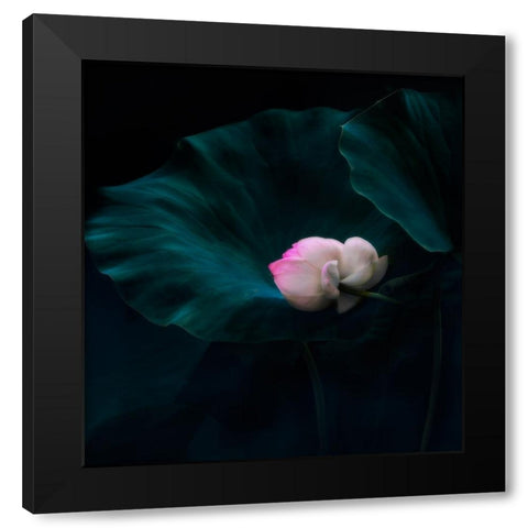 Eternal Black Modern Wood Framed Art Print with Double Matting by Liu, Yanny