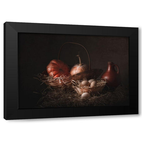 Farm Black Modern Wood Framed Art Print by Perfoncio, Margareth