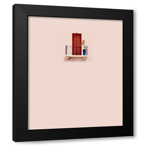Minimalism - Tel AvIV Black Modern Wood Framed Art Print with Double Matting by Orbach, Arnon