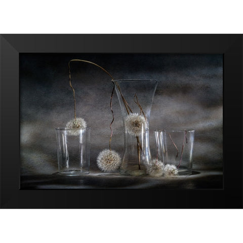 Dandelion Trap Black Modern Wood Framed Art Print by Kopcev, Igor