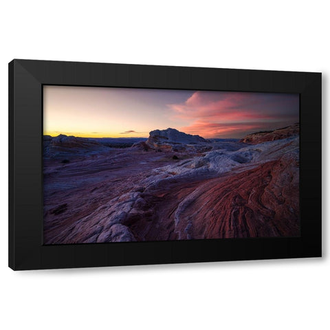 White Pocket In Arizona Black Modern Wood Framed Art Print with Double Matting by Huang, Johnson