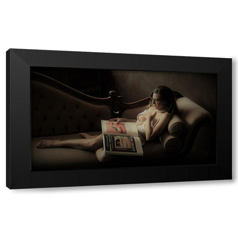TstutÂ™TÂTa Titctu Black Modern Wood Framed Art Print by Gil, Yoram