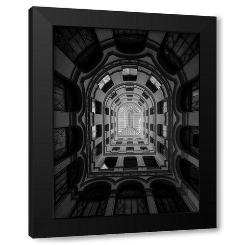 Indalo Black Modern Wood Framed Art Print with Double Matting by Cedron, Mabel