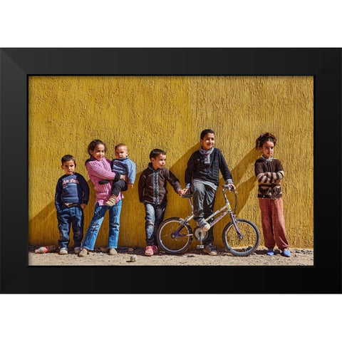 Class Photo Black Modern Wood Framed Art Print by Hershkovitz, Avital
