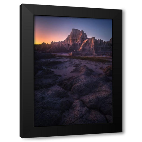 Under The Twilight Black Modern Wood Framed Art Print by P., Ruiqing