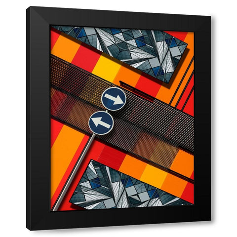 Untitled Black Modern Wood Framed Art Print with Double Matting by Buczkowski, Tomasz