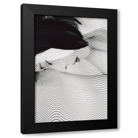 Selfportrait Black Modern Wood Framed Art Print with Double Matting by Midoriselfphoto