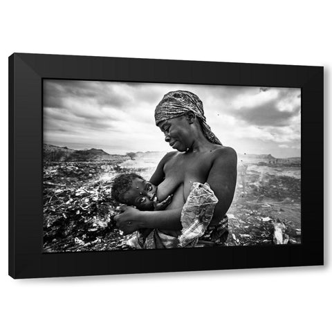 The Chalice Of Life Black Modern Wood Framed Art Print with Double Matting by Coelho, Joao