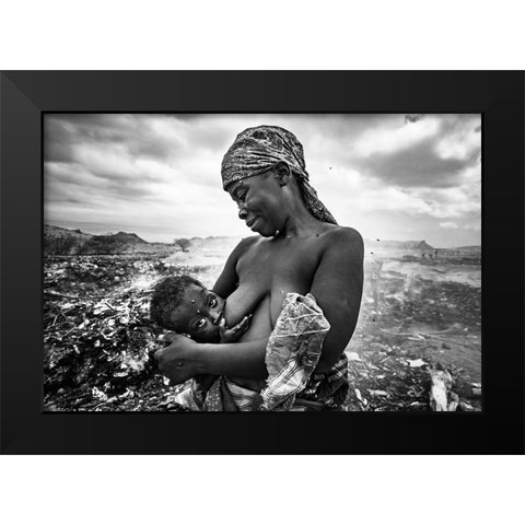 The Chalice Of Life Black Modern Wood Framed Art Print by Coelho, Joao