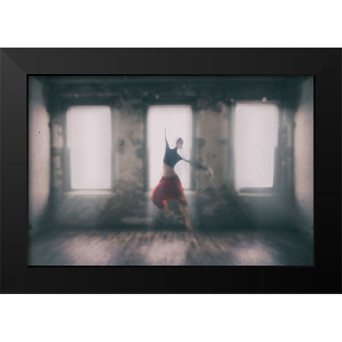 Solo In Pandemic Black Modern Wood Framed Art Print by Li, Rob