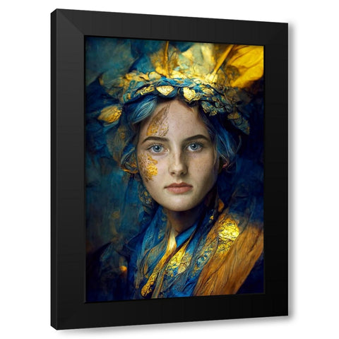 Bluemagic Black Modern Wood Framed Art Print with Double Matting by Egger, Marcel
