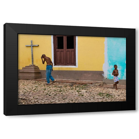 Life Goes On Black Modern Wood Framed Art Print with Double Matting by Khataw, Ali