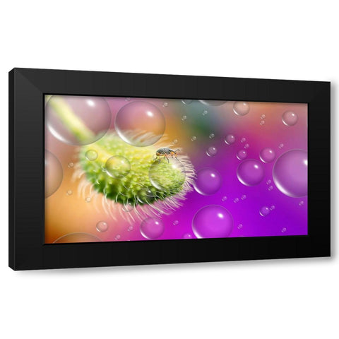 Explorer Of The UnIVerse... Black Modern Wood Framed Art Print with Double Matting by Dufour, Thierry