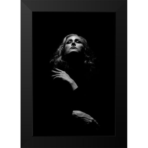 Eli Black Modern Wood Framed Art Print by Saeidinia, Afshin