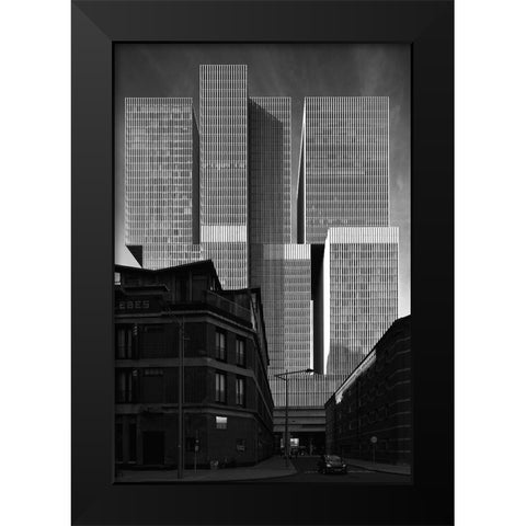 De Rotterdam Black Modern Wood Framed Art Print by Echteld, Michael