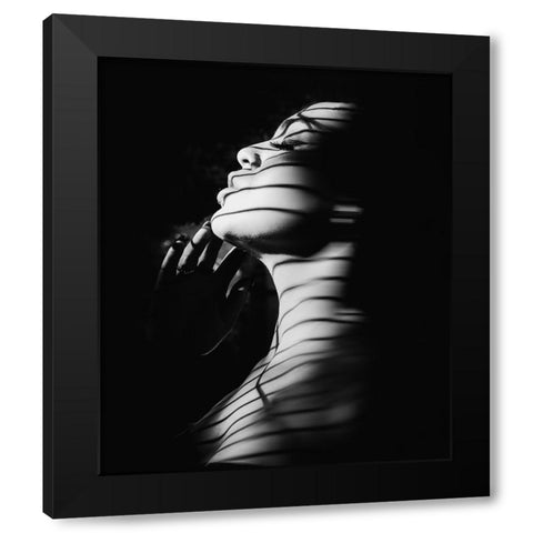 Ritratto Di Manuela Black Modern Wood Framed Art Print with Double Matting by Fidanza, Toni