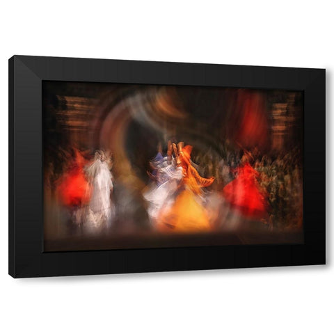 Before Qbuona Cenaq Black Modern Wood Framed Art Print by Shawki, Mohamed