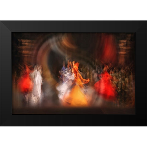 Before Qbuona Cenaq Black Modern Wood Framed Art Print by Shawki, Mohamed