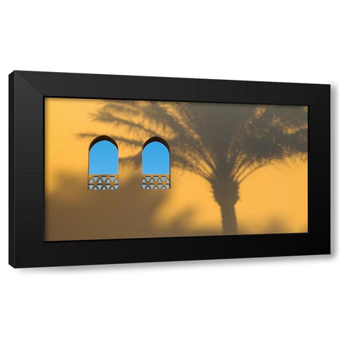 Palm Black Modern Wood Framed Art Print by Stepanov, Dmitry