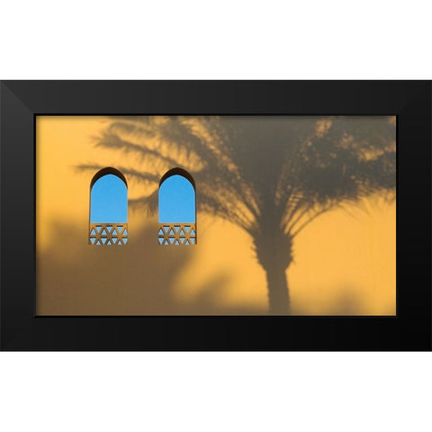 Palm Black Modern Wood Framed Art Print by Stepanov, Dmitry