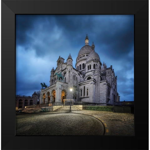 Sacrac-Coeur Black Modern Wood Framed Art Print by Figueras, Antoni