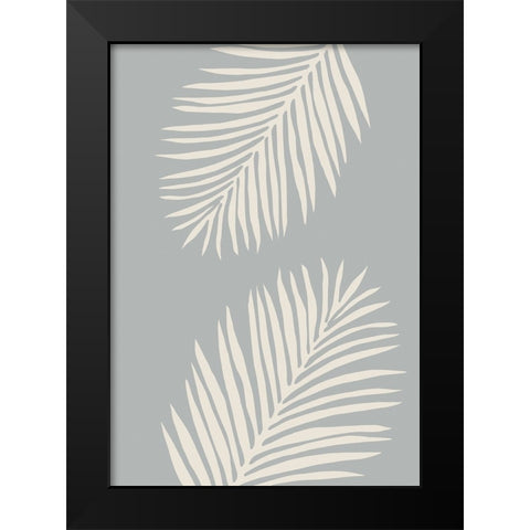 Leaves 008 Black Modern Wood Framed Art Print by Pictufy Studio