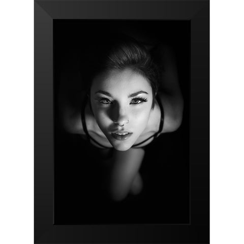Ritratto Di Silvia Black Modern Wood Framed Art Print by Fidanza, Toni
