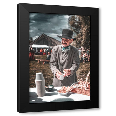 The Son Of The Nations Black Modern Wood Framed Art Print with Double Matting by Kaprano, Normunds
