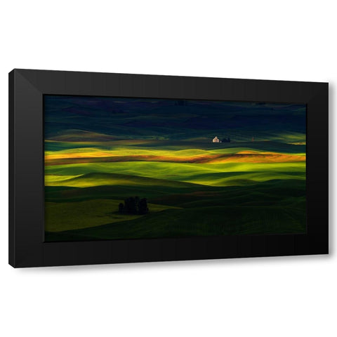 EobcÂ”D Black Modern Wood Framed Art Print by Fengying Long